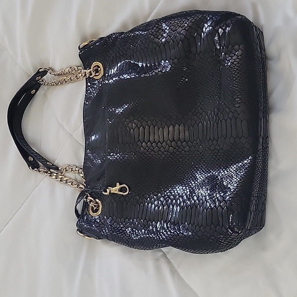 Michael Kors Black Python SM Bag